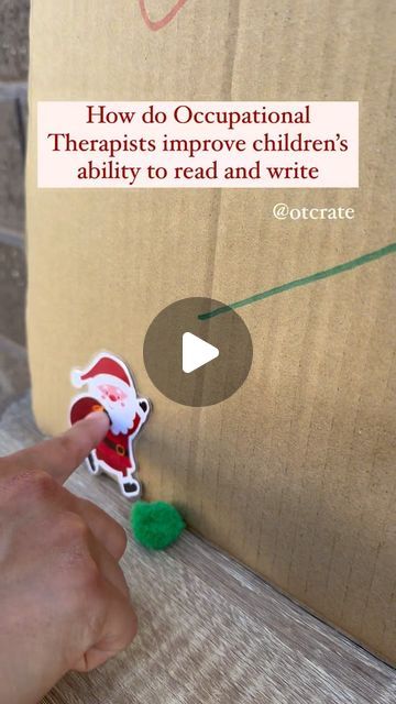 OT Crate - online OT platform 😉 on Instagram: "Sharing a Christmas-themed activity that uses simple materials like paper, cardboard, pompoms and markers to improve writing and reading ☺️ Let us know if your kids will love this! #occupationaltherapy #occupationaltherapist #otdiaries #occupationaltherapyforkids #occupationaltherapystudent #occupationaltherapyassistant #visualperception #play #playbasedlearning #puzzle #writing #reading #handwriting #childdevelopment #childdevelopmentspecialist #pediatricot #pediatrictherapy #pediatricoccupationaltherapy #pediatricoccupationaltherapist #learnthroughplay #playandlearn" Christmas Occupational Therapy Activities, Winter Occupational Therapy Activities, Christmas Occupational Therapy, Occupational Therapy Christmas, Occupational Therapy Kids, Occupational Therapy Assistant, Occupational Therapy Activities, Improve Writing, Fine Motor Activities For Kids