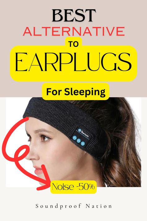 In this article guide, I’ll be showing you the best alternative to earplugs for sleeping. While foam earplugs are highly effective in reducing noise in every frequency range, not everyone can tolerate such devices near their ear canal. #earplugs #sleeping #sleepingearplugs Diy Ear Plugs For Sleeping, Diy Ear Plugs, Earplugs For Sleeping, Ear Plugs For Sleeping, Diy Sleep Mask, Sound Blocking, Ear Canal, White Noise Machine, Loud Noises