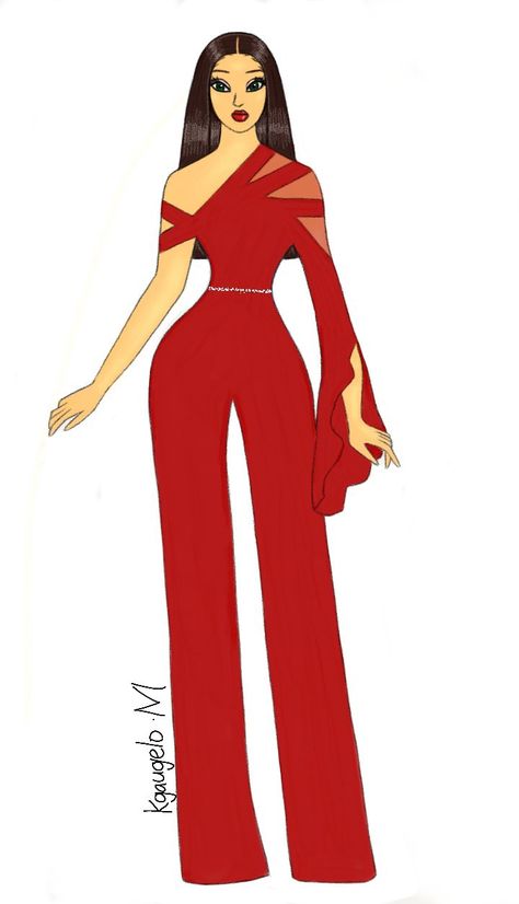 #FashionIllustration #RedJumpsuit #ElegantStyle #FashionSketch #ChicAttire #FashionInspiration #SpecialOccasionLook #StylishOutfit #RedCarpetFashion #TimelessElegance Jumpsuit Illustration Fashion, Fashion Drawing Sketches, Jumpsuit Elegant, Long Red, Red Jumpsuit, Fashion Illustration Sketches, Illustration Sketches, Style And Grace, Vibrant Red