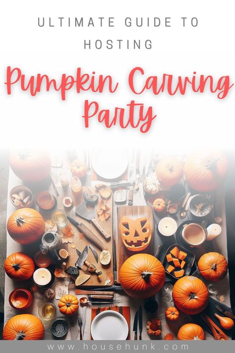 Pumpkin Carving Birthday Party, Pumpkin Carving Contest Rules, Adult Pumpkin Carving Party, Pumpkin Carving Party Ideas For Adults, Pumpkin Carving Party Food, Pumpkin Carving Station, Pumpkin Carving Party Ideas, How To Carve Pumpkins, Pumpkin Etching