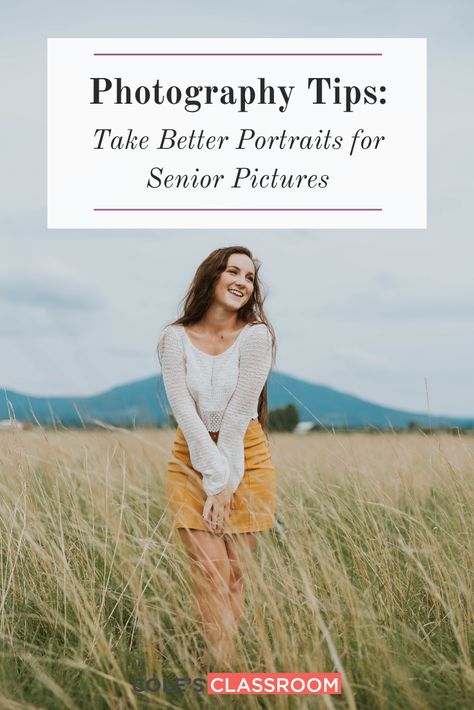 How To Take Good Senior Pictures Tips, Senior Portraits Photography, How To Take Your Own Senior Pictures, Taking Senior Pictures Yourself, Senior Session Prompts, Tips For Taking Senior Pictures, Posing Senior Pictures, Senior Picture Photography Tips, How To Take Senior Pictures