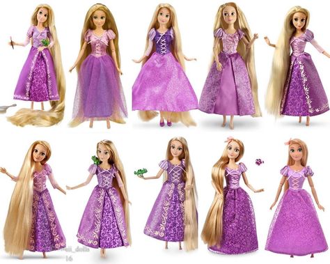 Rapunzel Stuff, Tangled Doll, Tangled Fanart, Toy City, Purple Prom Dress Short, Rapunzel Doll, Disney Barbie Dolls, Disney Barbie, Rapunzel Dress