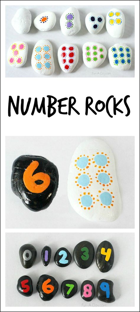 Hands-on math with homemade number rocks Numeracy Activities, Prek Math, Montessori Math, Kindergarten Fun, Kindergarten Math Activities, Early Math, Math Activities Preschool, Math Numbers, Math Concepts