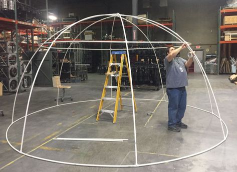 Diy Planetarium, Home Planetarium, Planetarium Projector, Dome Greenhouse, Gazebo Roof, Geodesic Dome Homes, Diy Garden Fence, Pvc Projects, Pvc Pipes