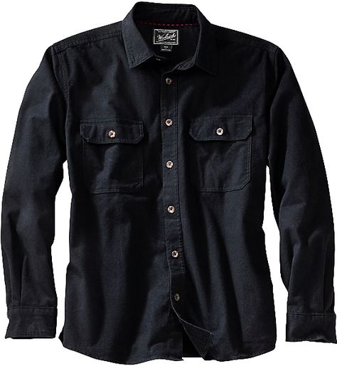 Woolrich Expedition Chamois, Black. Chamois Shirt, Layered T Shirt, Mens Flannel, Urban Looks, Outdoor Clothing, Mens Button Up, Outdoor Outfit, Clothing Company, The Outdoors