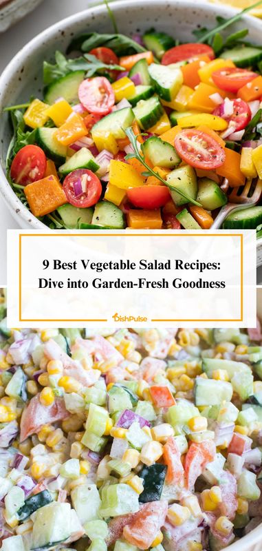 Dive into garden-fresh goodness with the 9 Best Vegetable Salad Recipes! From vibrant greens to colorful veggies, enjoy refreshing salads that are perfect for any occasion. 🥗🥒 


#VegetableSalads #GardenFresh #RefreshingFlavors #HealthyEating #DishPulse 𝗗𝗼𝘂𝗯𝗹𝗲-𝘁𝗮𝗽 𝗶𝗳 𝘁𝗵𝗶𝘀 𝗰𝗮𝘂𝗴𝗵𝘁 𝘆𝗼𝘂𝗿 𝗲𝘆𝗲! How To Make Vegetable Salad, Marinated Vegetable Salad Recipes, Mixed Veggie Salad, Mixed Vegetable Salad Recipes, Healthy Vegetable Pasta, Marinated Vegetable Salad, Fresh Vegetable Salad, Mix Vegetable Recipe, Saltimbocca Recipe