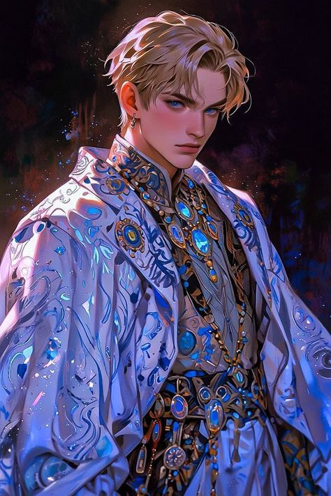 Fashion: #fashion, #style, #outfitinspiration, #beauty Prince Character Design, Prince Drawing, Captive Prince, Prince Art, Prince Eric, Dream Artwork, People Illustration, Blue Painting, Character Design Male