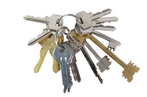 Bunch of keys from doors. On a white background #Sponsored , #AD, #Ad, #keys, #white, #doors, #Bunch Bunch Of Keys, Realistic Watercolor, White Doors, Stock Images Free, White Background, Stock Images, Doors, Google Search, Key