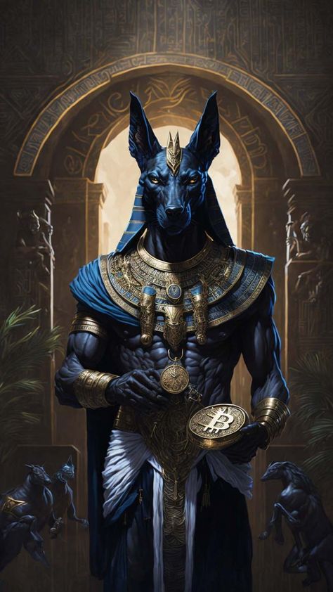 Anubis Bitcoin iPhone Wallpaper 4K - iPhone Wallpapers Anubis Wallpaper Iphone, Money Iphone Wallpaper, Anubis Wallpaper, Egyptian Goddess Art, Egyptian Anubis, Black Power Art, Iphone Wallpapers Hd, Egypt Concept Art, Anime Egyptian