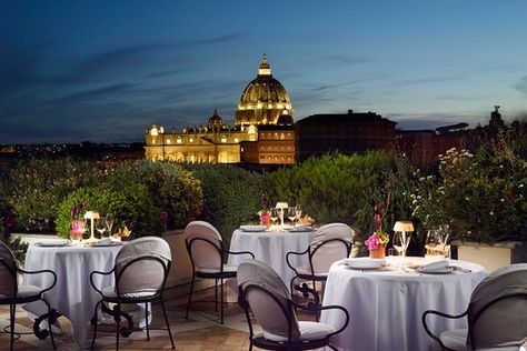 ROOF GARDEN LES ETOILES, Rome - Prati - Restaurant Reviews, Photos & Phone Number - Tripadvisor Rooftop Bar Rome, Roof Garden Hotel, Rome Restaurants, Hotel Hoxton, Best Rooftop Bars, Romantic Restaurant, City Restaurants, Rooftop Restaurant, Top Restaurants