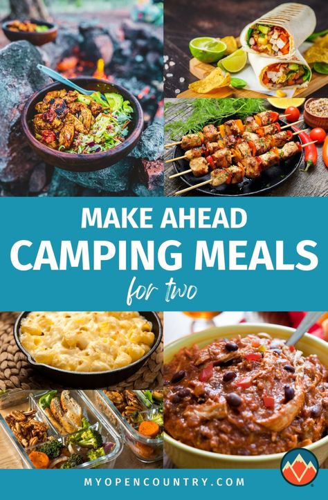 Planning a romantic camping getaway? We’ve compiled the best make-ahead camping meals for two, perfect for enjoying a cozy dinner by the fire. From luxurious pasta dishes to gourmet veggie options, these meals are designed for simplicity and taste, leaving you more time for stargazing and less time cooking. Easy prep and quick to serve, dine in style at your campsite. Easy Glamping Food, Healthy Make Ahead Camping Meals, Easy Camp Lunch Ideas, Simple Camping Meals For 2, Camp Meals No Refrigeration, Camping Meals Without Fire, Glamping Meal Ideas, Easiest Camping Food, Meals To Take Camping