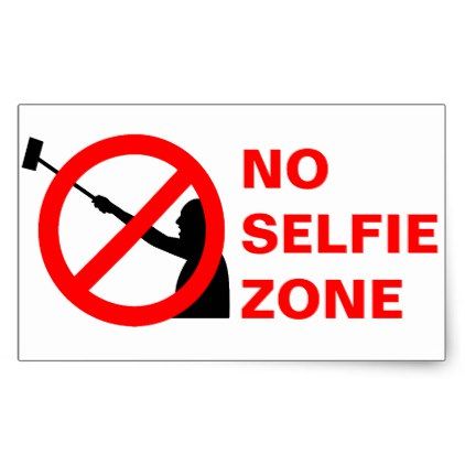 No Selfie Zone Rectangular Sticker - photography gifts diy custom unique special Selfie Zone, Cell Phone Stickers, Sign Photography, Wood Poster, Photo Zone, Custom Wall Decals, Poster Photography, Poster Photo, Phone Stickers