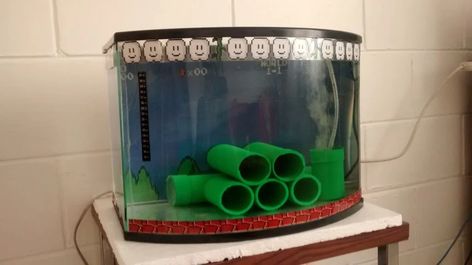 Mario Video Game, Something Creative, African Cichlids, Aquarium Filter, Pvc Fittings, Scotch Tape, Leopard Gecko, Adhesive Paper, Make Things