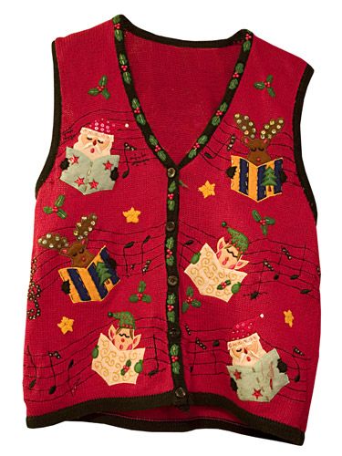 Worst Gifts Ever - Worst Holiday Gifts To Give Holiday Vest, Bad Gifts, Ugly Christmas Sweater Vest, Tacky Christmas Sweater, Christmas Vest, Christmas Sweater Vest, Tacky Christmas, Liquidation Sale, Holiday Background