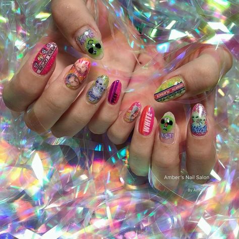 Vapor Wave Nails, Wave Nails, Nail Art, Nails, Art, Nail Arts