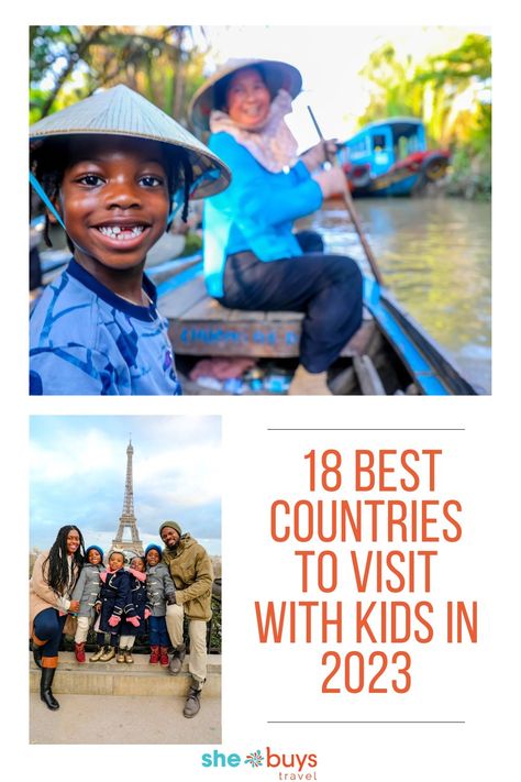 Ready to take the kids on an international trip this year? Find the right fit for your family by checking our top countries to visit. International Packing List, Top Countries To Visit, International Trip, Best Countries To Visit, International Travel Tips, Countries To Visit, Tokyo Disneyland, Banff National Park, Cool Countries