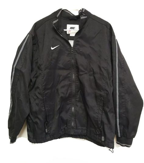 Vintage Nike Jacket Windbreaker, 1990 Style, Vintage Nike Jacket, 90s Windbreaker, Vintage Nike Windbreaker, Nike Tracksuit, Black Windbreaker, Mens Windbreaker, Vintage Windbreaker