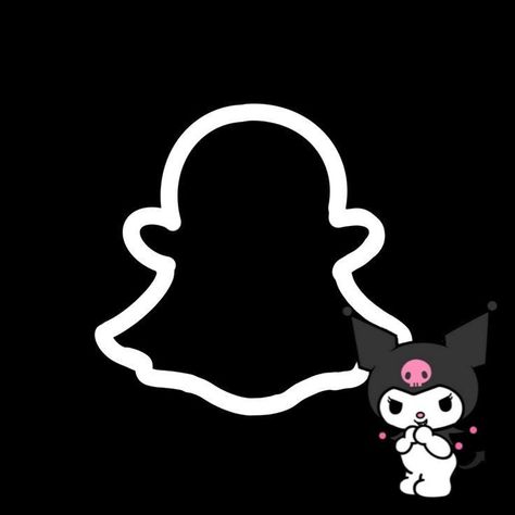 Dark Hello Kitty Icons For Apps, Kuromi Snapchat Icon, Kuromi App Icons Aesthetic, Hello Kitty App Icon Black, Kuromi Themed App Icons, Hello Kitty Snapchat Icon, Hello Kitty App Icons Aesthetic, Kuromi Widget Icons, Kuromi Logo