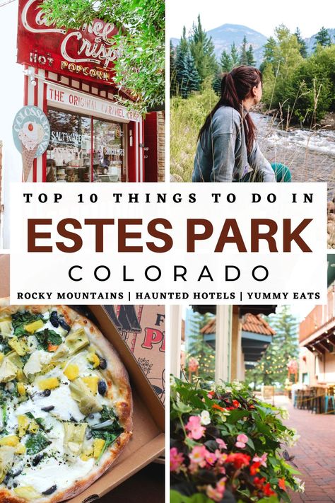 Ideal Mountain Getaway in Estes Park, Colorado | Travel Guide - chickpeameatball Estes Park Colorado Honeymoon, One Day In Estes Park, Best Restaurants In Estes Park Colorado, Places To Eat In Estes Park Colorado, Estes Park Itinerary, Estas Park Colorado, Best Places To Stay In Estes Park Co, Estes Park Food, Estes Park With Kids