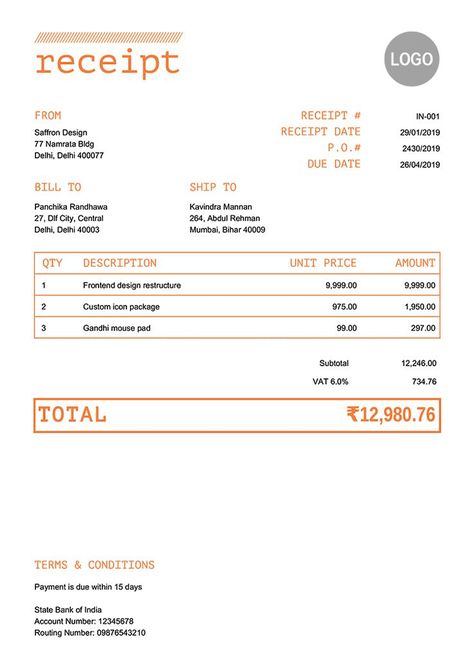 are crucial for maintaining accurate financial records and ensuring timely payment from clients. Templates can help streamline the process by automating common elements such as date, customer details, items purchased, total amount due, and payment terms. Choose a template that best suits your needs, whether it's for individual sales or bulk purchases, to save time and ensure clarity in communication with customers. Invoice Design Template Free, Graphic Design Invoice, Invoice Template Free Download, Design Invoice Template, Bill Format, Design Invoice, Icon Package, Invoice Format, Invoice Design Template