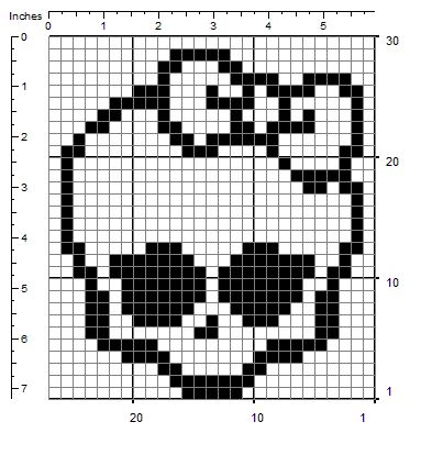 Crochet With Pixel Grids Ideas, Crochet Pattern Graph Charts, Cute Crochet Pixel Grid, Monster High Diy Crafts, Graph Pixel Art, Knit Graph Patterns Charts, Knit Pixel Pattern, Crochet Graphs Patterns, Graph Patterns For Crochet