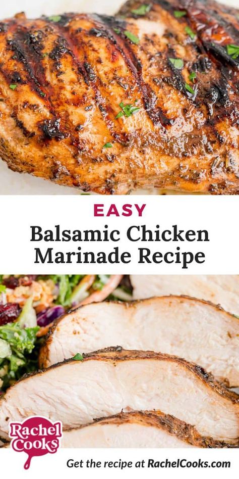 This balsamic chicken marinade is made using ingredients you probably have on hand. It will become a favorite for either grilling or baking in the oven! Chicken Marinade For Oven, Balsamic Chicken Marinade, Baked Chicken Marinade, Balsamic Chicken Marinades, Easy Chicken Marinade, Easy Whole 30 Recipes, Sheet Pan Dinners Chicken, Chicken Marinade Recipes, Chicken Marinade