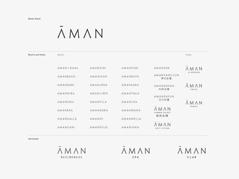 Aman | Journal | Construct London Aman Hotel, Brand Bible, Spa Menu, Master Brand, Somerset House, Hotel Branding, Communications Strategy, Brand Guide, Mark Making