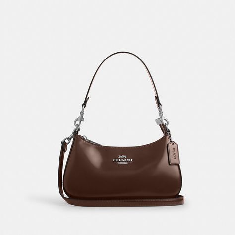 Teri Shoulder Bag MAPLE Brown Coach Shoulder Bag, Coach Brown Shoulder Bag, Sneakers Smart Casual, Smart Casual Boots, Vegas Shopping, Coach Teri Shoulder Bag, Brown Coach Bag, Shoulder Bag Outfit, Heel Accessories