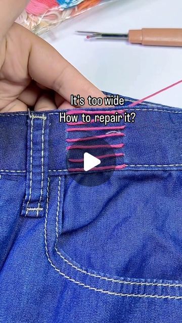 clothes on Instagram: "Yes or No ？@lvbagpurse" Clothes Alterations, Sewing Simple, Fashion Upcycling, Sewing Creations, Clothing Tips, Sewing Alterations, Diy Products, Repair Clothes, Ladder Stitch