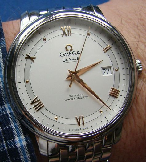 *BEAUTIFUL OMEGA DeVILLE PRESTIGE CO-AXIAL w/GOLD ON DIAL! - BOXES & PAPERS* · $300.00 Omega Deville Prestige, Omega Deville, Omega Seamaster Deville, Omega Railmaster 1957, Omega Seamaster 300 Heritage, Omega Geneve, Omega Speedmaster Date, Omega Speedmaster Reduced, Omega Speedmaster Automatic