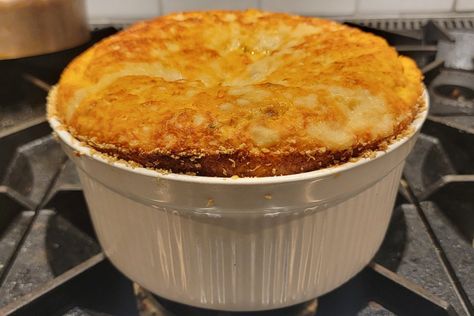 While Julia Child used canned salmon, I love using fresh… in this case I used yesterdays ... Salmon Souffle Recipe, Salmon Souffle, Chicken Pot Pie Gluten Free, Pot Pie Gluten Free, Low Carb Chicken Pot Pie, Pot Pie Chicken, Gluten Free Chicken Pot Pie, Best Ever Chicken, Potato Souffle