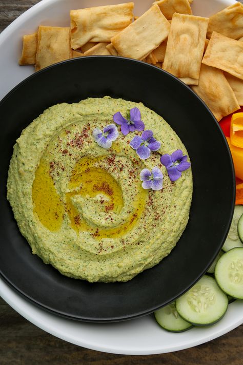 Hummus Dip Recipe, English Sweets, Classic Hummus, Garlic Mustard, Mustard Dip, Garlic Hummus, Hummus Dip, Mustard Recipe, Foraging Recipes