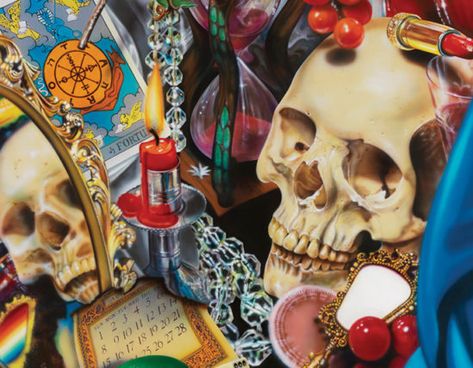 Audrey Flack, Vanitas Paintings, Still Life Artists, Camille Claudel, Gcse Art, Wheel Of Fortune, A Skull, Hyperrealism, A Level Art