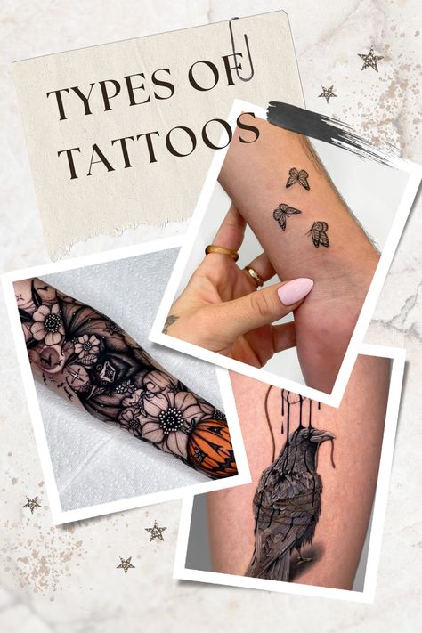 A Comprehensive Guide to Tattoo Styles: Traditional, Neo-Traditional, Realism, and More 11 Neo Classical Tattoo, Types Of Tattoo Art Styles, Neo Japanese Tattoo Designs, Types Of Tattoo Styles, Types Of Tattoos, Realism Watercolor, 11 Tattoo, Different Styles Of Tattoos, School Japanese