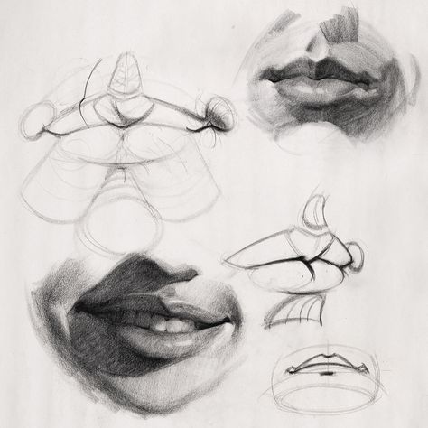 Here’s an old demo on drawing lip structure. I have a video lesson about it at proko.com/10 Lip Anatomy Drawing, The Last Lesson, Male Figure Drawing, Realistic Eye Drawing, Mouth Drawing, 얼굴 드로잉, 얼굴 그리기, Human Figure Drawing, Anatomy Sketches