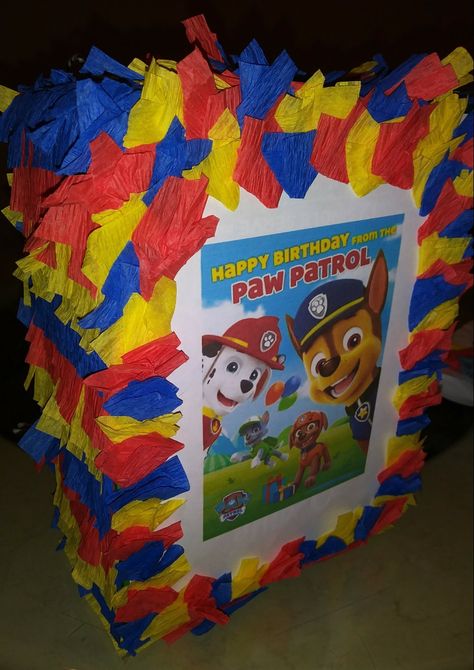 My 5 year old enjoyed helping me cut, tape, and glue this cute little pinata together.  Click the link below to see Sha'litaa Kristinaa's easy step by step tutorial. (We used a popcorn box instead of a shoe box) How To Make Pinata Step By Step, Spiderman Pinata, Diy Paw Patrol, How To Make Pinata, Mini Pinatas, Diy Pinata, Birthday Thanks, Popcorn Box, How To Make Diy