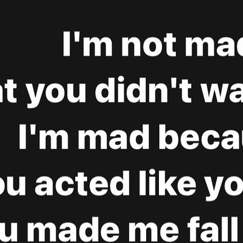 Mom🕊️35 on Instagram: "I’m not mad that you didn’t want me...
I’m mad because ,You made me fall for you and left me like I meant nothing to you💔That broke my heart..." I Didn't Fall For You You Tripped Me, Even When Your Mad I Still Love You, I Know You’re Mad At Me, Even When Im Mad I Love You, You Broke My Heart Quotes, I Gave You My Heart And You Broke It Quotes, You Broke My Heart, You Broke Me, Im Mad