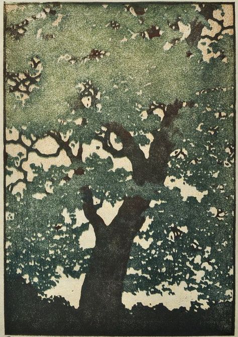 Japanese Woodcut, Walter Crane, Woodcuts Prints, Tree Illustration, Woodblock Print, Tree Art, Original Fine Art, Painting Inspiration, Japanese Art