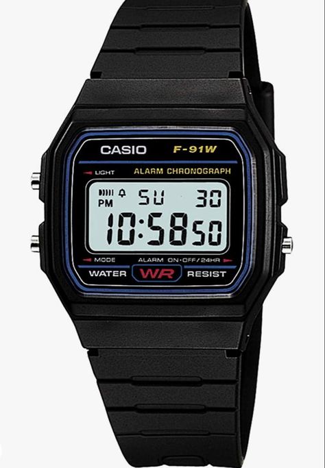 Black Casio Watch, Casio Digital, Casio Vintage, Casio Classic, Unisex Watches, Classic Watches, G Shock, Nixon, Sport Watches