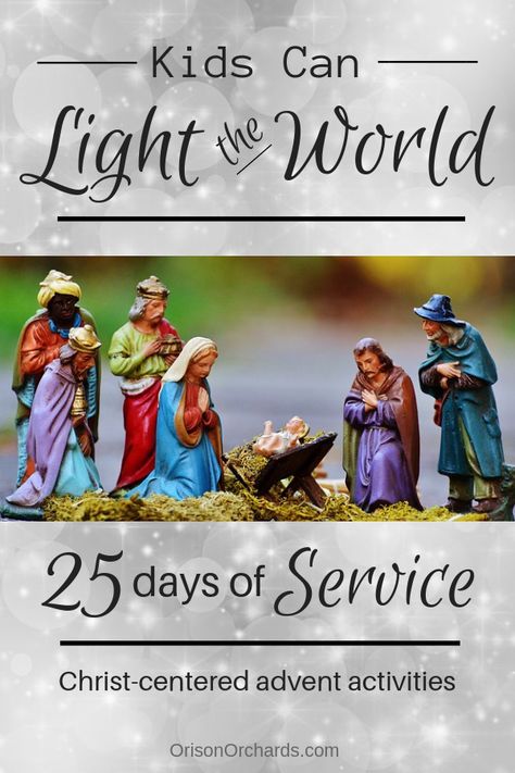 Service Advent Calendar Christmas Service Projects, Family Service Ideas, Family Service Projects, Service Projects For Kids, Lds Christmas, Light The World, Family Service, Service To Others, Santa Party