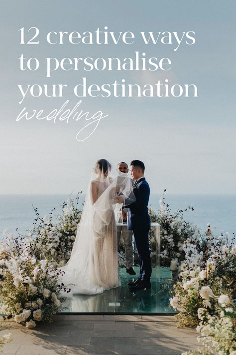 12 creative ways to personalise your destination wedding styling ceremony florals Tropical Destination Wedding, Easy Weddings, Destination Wedding Ideas, Tropical Resort, One Step Closer, Tropical Destinations, Simple Weddings, Destination Weddings, First Step