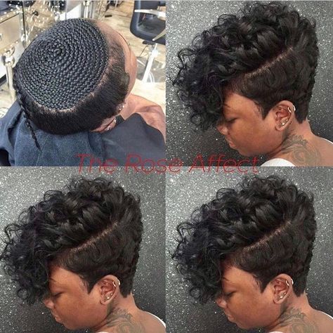 Mohawks, Quick Weave Hairstyles, Afrikaanse Mode, Short Sassy Hair, Mohawk Hairstyles, Sassy Hair, Hairstyle Gallery, Penteado Cabelo Curto, Short Natural Hair Styles