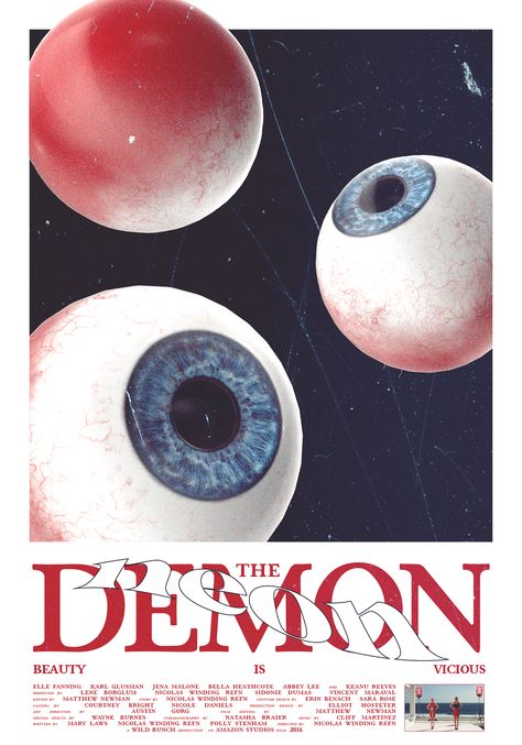 Mysterious Poster Design, Surreal Movie Poster, The Neon Demon Poster, Horror Poster Design, Horror Graphic Design, Poster Trends, Dr Strangelove, Neon Demon, The Neon Demon