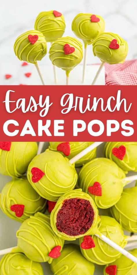 Grinch Cake Pops, 4th July Cake, Cake Pops Bouquet, Cake Pops Designs, Easy Cake Pops, Cake Pop Cake, Cake Pops Recipe, Grinch Cake, Pops Cake