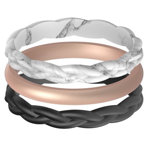 PRICES MAY VARY. True Commitment - Any Place, Any Time - Maximum Safety - workout, gym, weight lifting, water sports, trekking, climbing or any other physical activity? Our silicone wedding bands will be great in replacing your formal wedding band to keep it safe from being scratched or damaged. It is also perfect for extreme duties & manual labor work such as - constructions, military duties, renovation, painting and more. A Must For An Active Lifestyle – Our silicone flexible wedding ring have Rubber Rings Women, Rings Pack, Silicone Wedding Band, Silicone Wedding Rings, Silicone Ring, Classic Wedding Rings, Silicone Rings, Physical Activity, Wedding Ring Designs