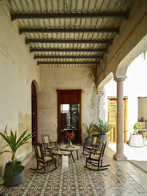 Old Mexican House, Mexican House, Artist Residency, Derelict Buildings, Renovation Architecture, Mexican Heritage, Community Living, Traditional Tile, Mexican Designs