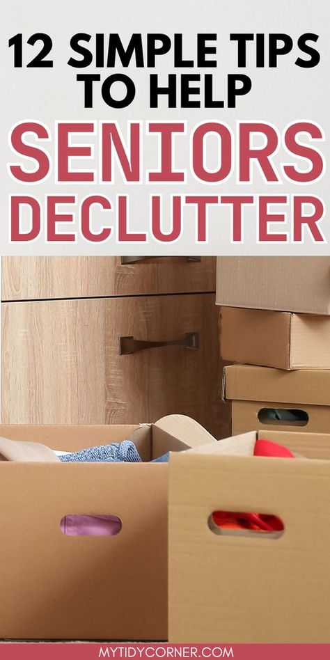 Looking for decluttering tips for seniors? Here are practical decluttering ideas for seniors to help you declutter your home and keep it tidy, clutter free and organized. Discover practical decluttering tips for seniors to make it easier for you to declutter your home and keep the clutter at bay. Declutter Hacks, Declutter 365, Declutter Help, Decluttering List, Super Senior, Ideas For Seniors, Easy House Cleaning, Declutter Closet, Clutter Solutions