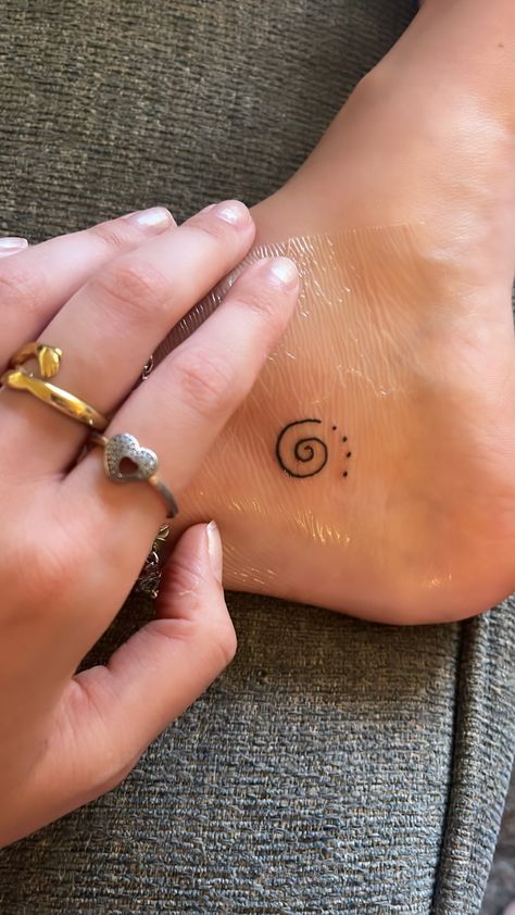 tattoo spiral earth life hawaii maui first tattoo ankle tattoo foot tattoo boho hippie Spiritual Tattoo Placement, Stick Person Tattoo, Mother Gaia Tattoo, Take Up Space Tattoo, Spiral Of Life Tattoo, Spiral Tattoo Designs, Spiral Shell Tattoo, Fibbonaci Spiral Tattoo, Spiral Tattoo Meaning