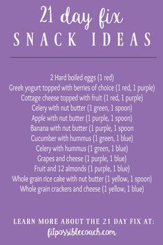 21 Day Fix Meal Plan For Beginners, 21 Day Fix Snack Ideas, 21 Day Fix Snacks, 21 Day Fix Plan, Easy Snack Ideas, Beachbody 21 Day Fix, Fixate Recipes, 21 Day Fix Diet, 21 Day Diet