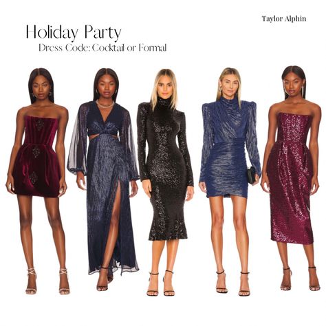 Holiday Party ✨🎁 Cocktail or Formal dress code Add a little sparkle or shimmer to your holiday party this year!! #Sparkle #Shimmer #HolidayParty #HolidayDress #Christmas #Hanukkah #NewYearsDress #NewYearsParty #OfficeParty Follow my shop @taylorrochellealphin on the @shop.LTK app to shop this post and get my exclusive app-only content! #liketkit #LTKwedding #LTKSeasonal #LTKHoliday @shop.ltk https://liketk.it/3TGbV Shimmer Cocktail Dress, Shimmer Party Dress, Cocktail Dress Modest, Elegant Red Dress, Formal Dress Code, Holiday Party Dress, Holiday Cocktail Party, Fishtail Dress, Special Clothes